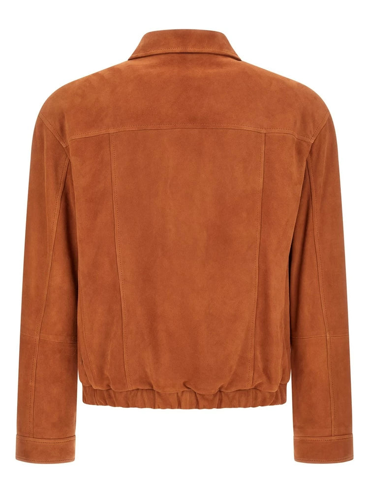 Brunello Cucinelli Men's Leather Jacket