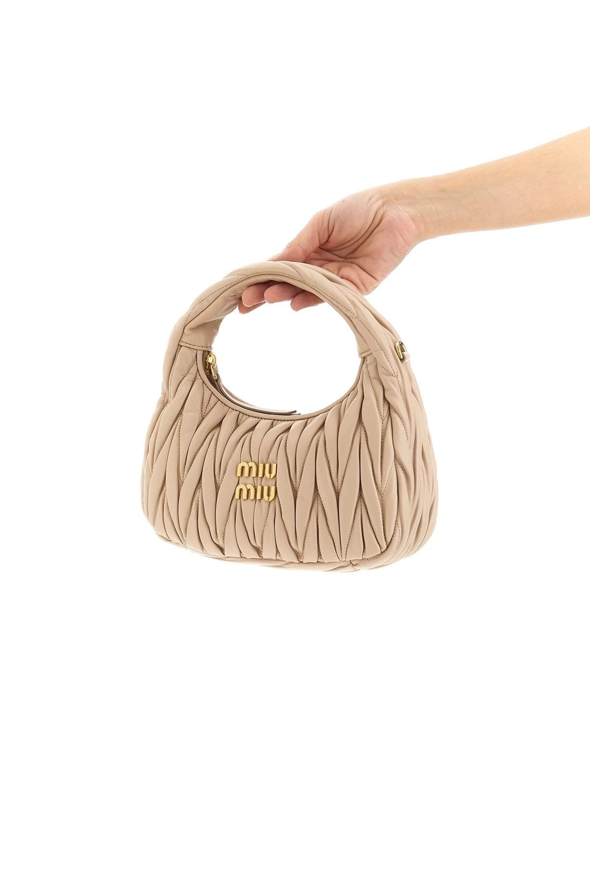 Miu Miu Women's Wander Small Crossbody Bag in Nude Pink