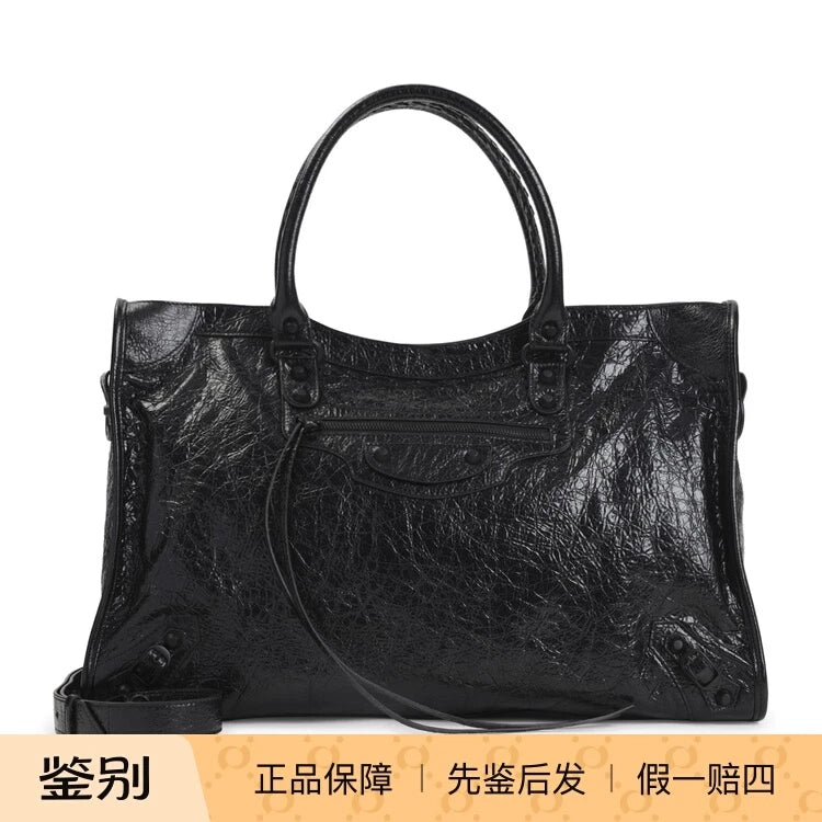 Balenciaga Men's Le City Large Bag in Black