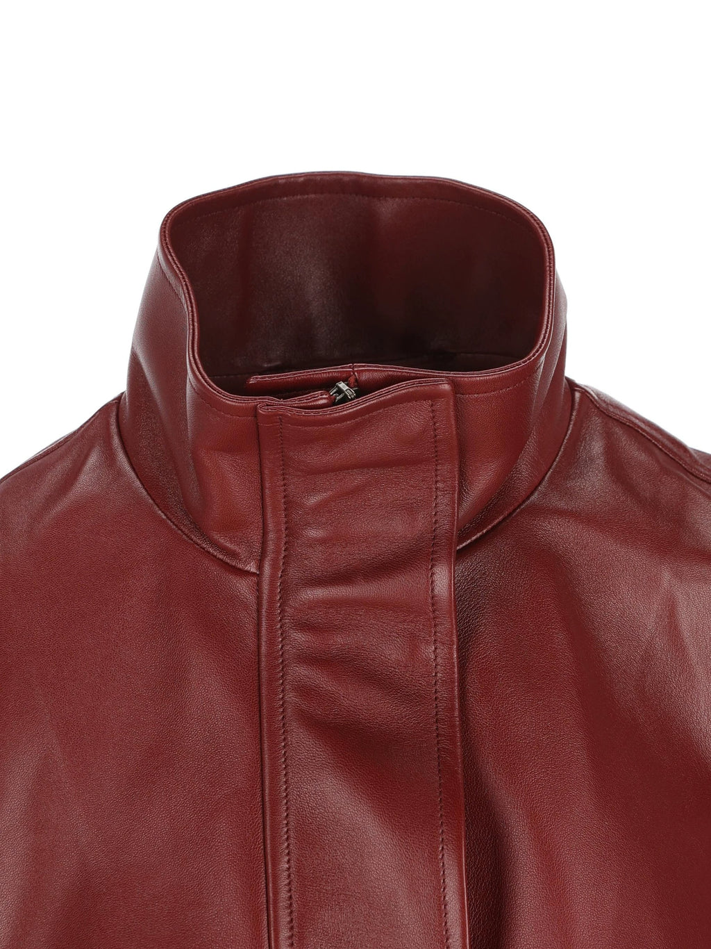 Balenciaga Women's Leather Jacket in Red