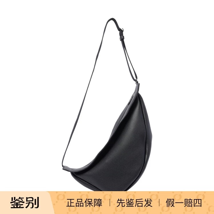 The Row Women's Slouchy Banana Large Shoulder Bag in Black