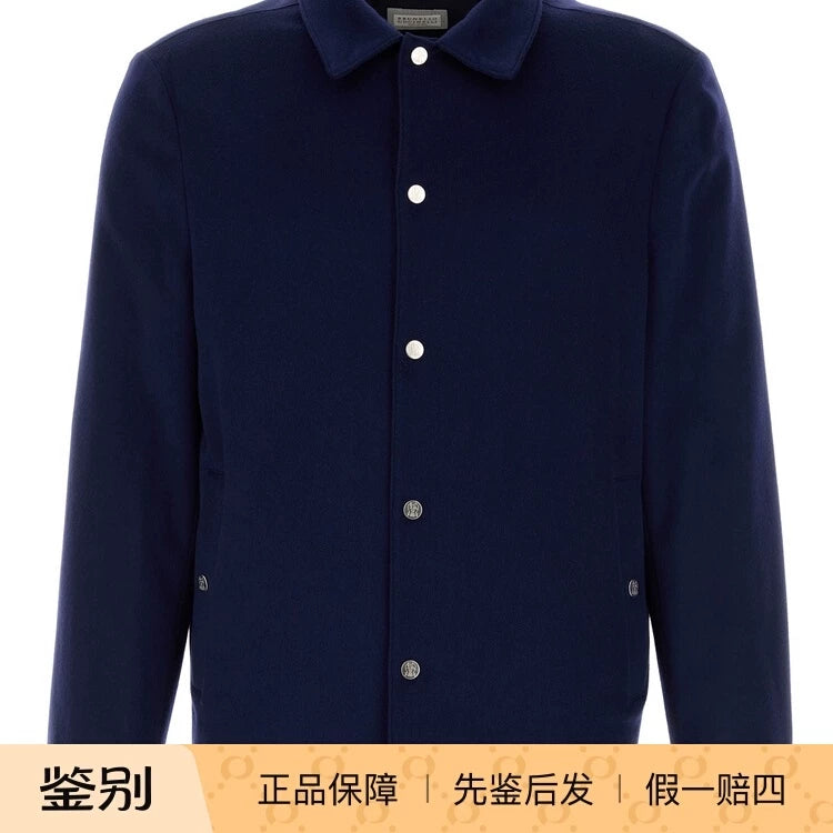 Brunello Cucinelli Men's Jacket in Blue