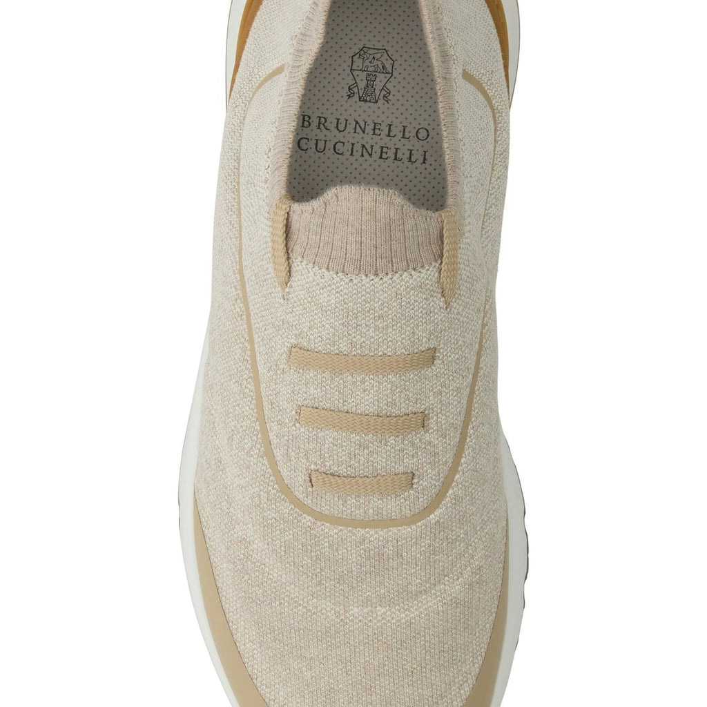 Brunello Cucinelli Men's Sneakers in Beige