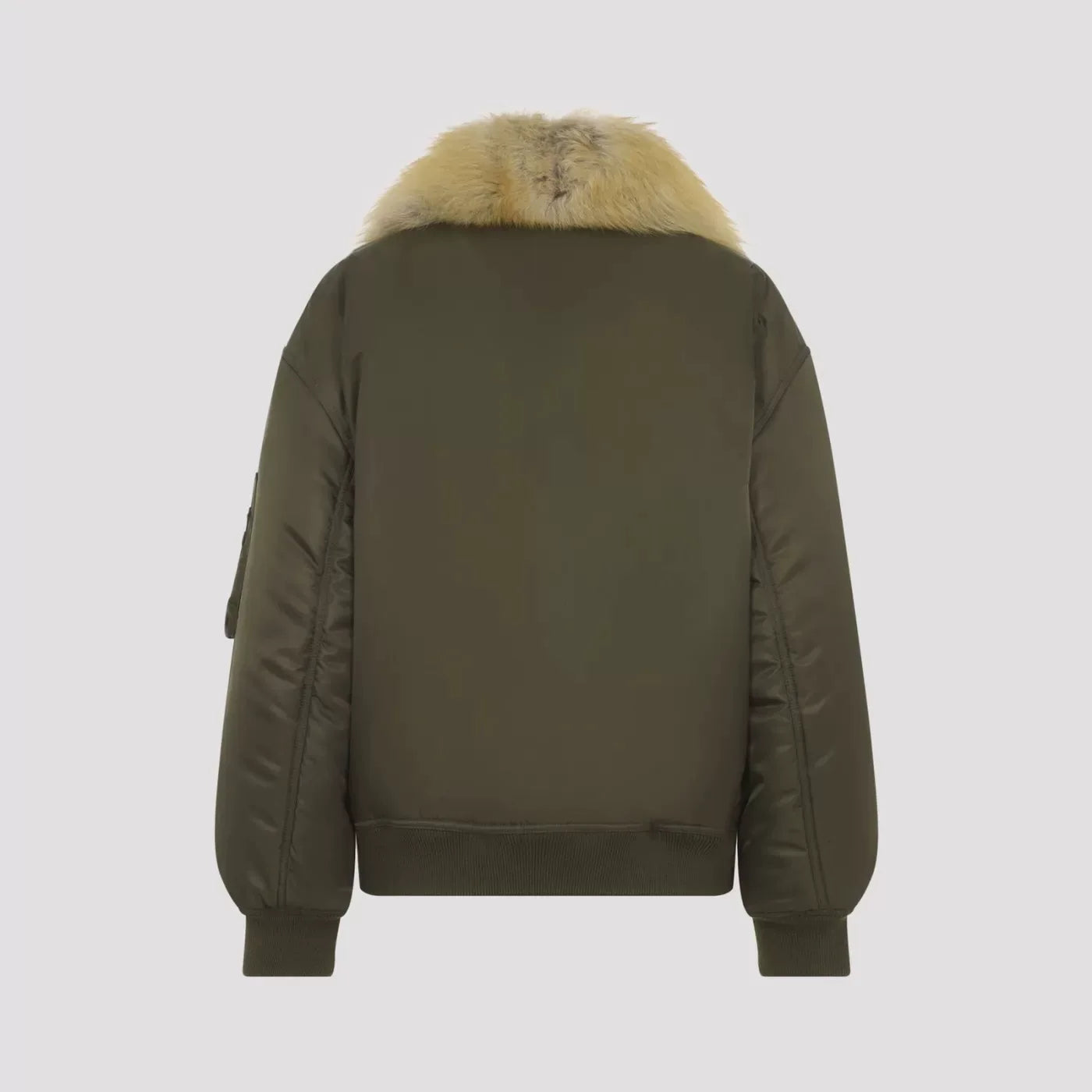 Saint Laurent Women's YSL Coat in Green