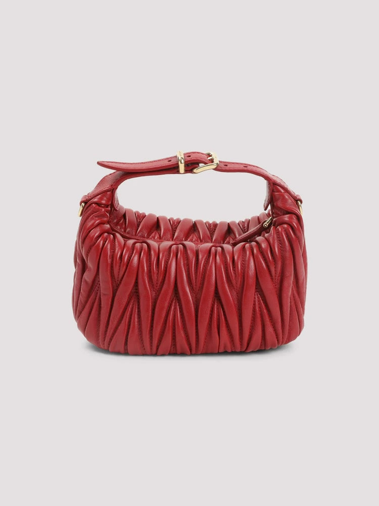 Miu Miu Women's Matelasse Mini Bag in Red