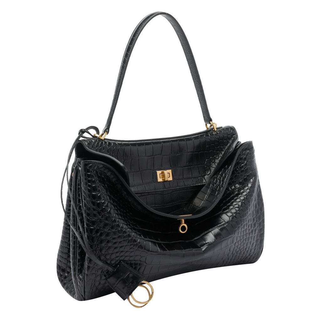 Balenciaga Women's Rodeo Medium Shoulder Bag in Black