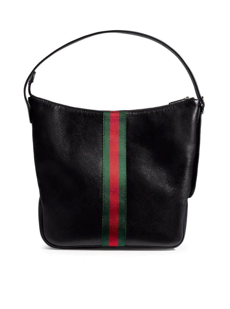 Gucci Men's Lunetta Medium Shoulder Bag in Black