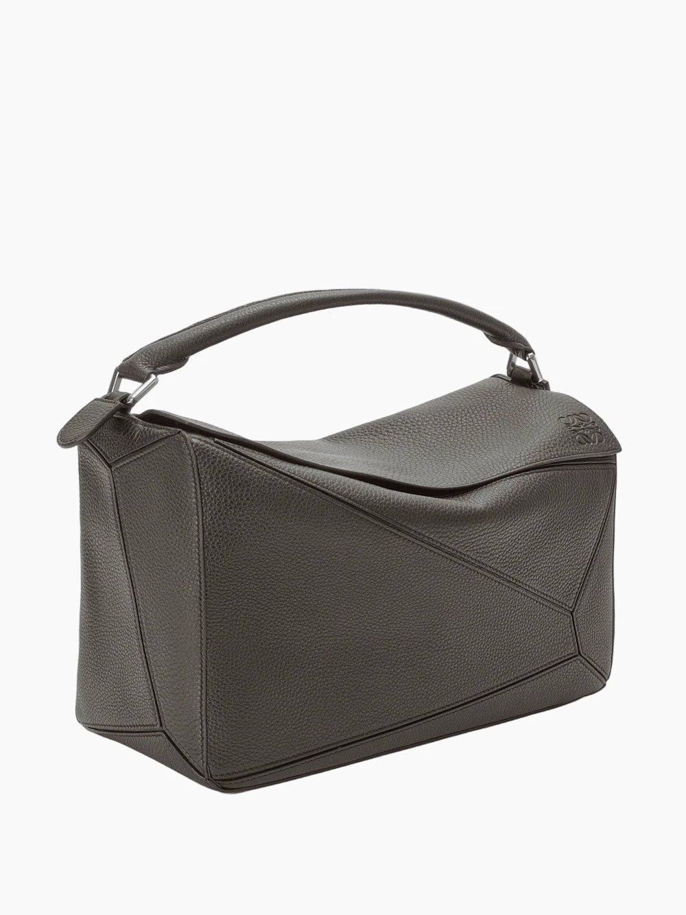 Loewe Men's Puzzle Large Shoulder Bag in Grey