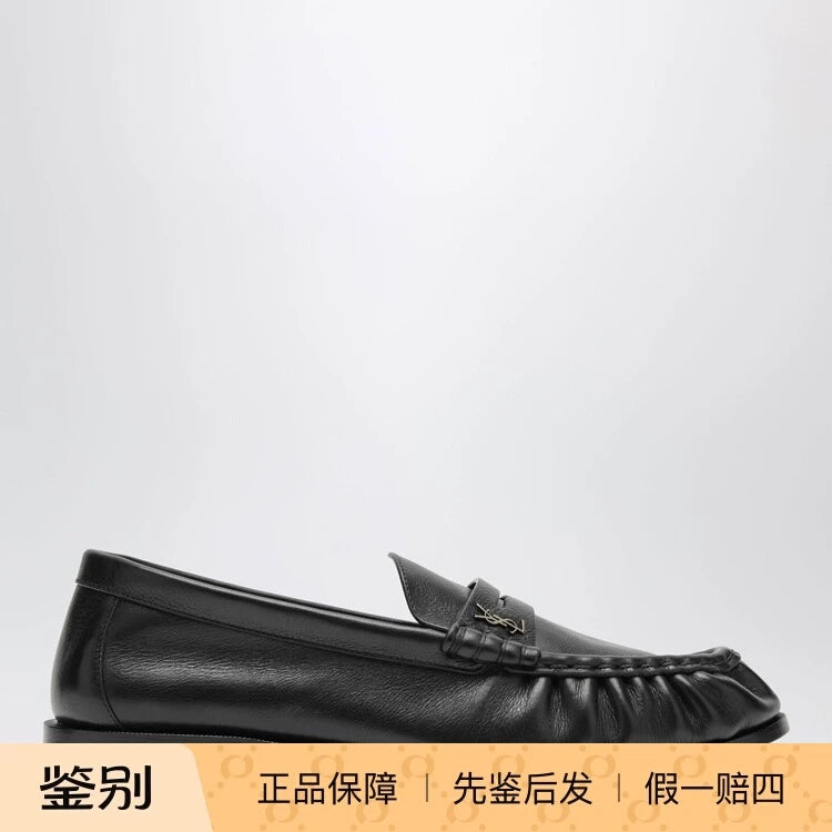 Saint Laurent Men's Le Loafer YSL Loafers in Black