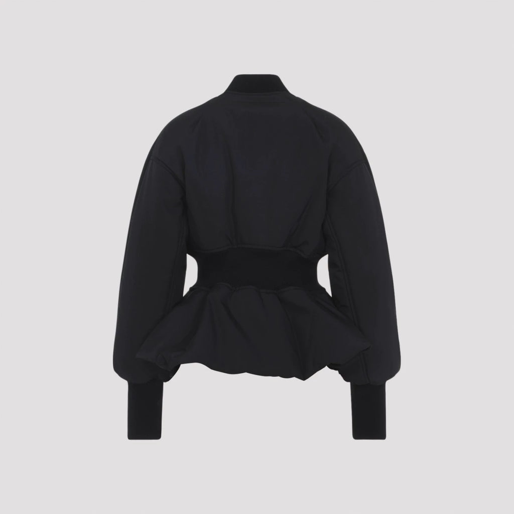 Alaia Women's Peplum Coat in Black