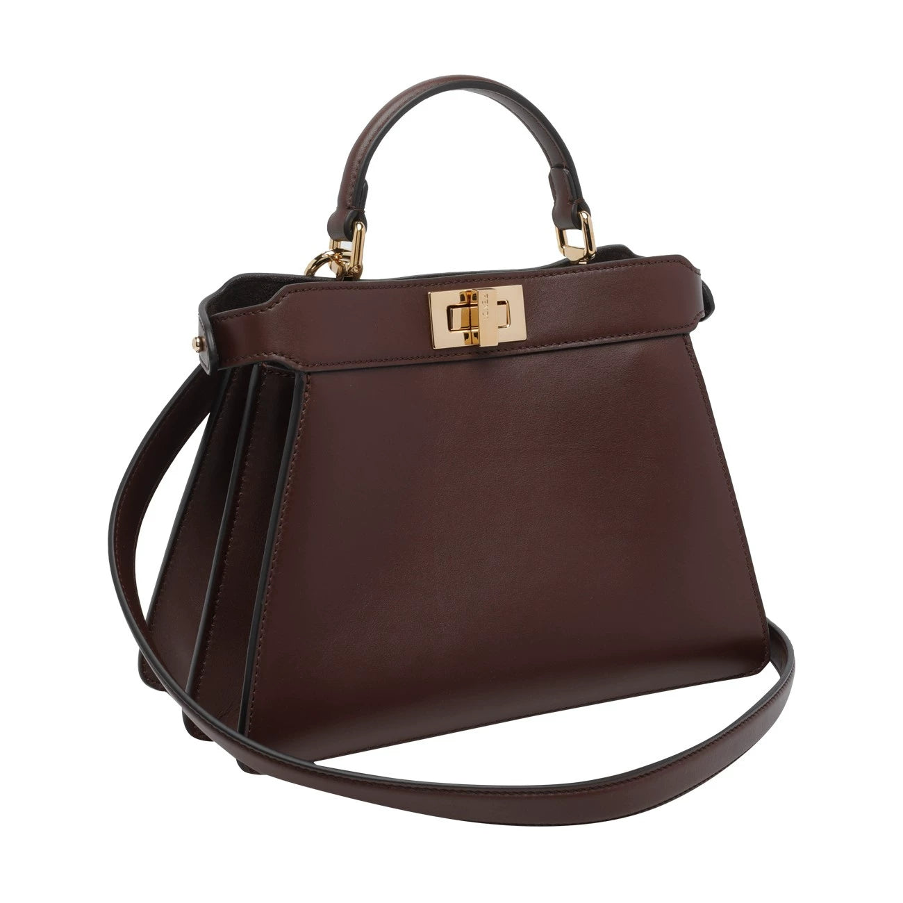 Fendi Women's Peekaboo Small Shoulder Bag in Brown