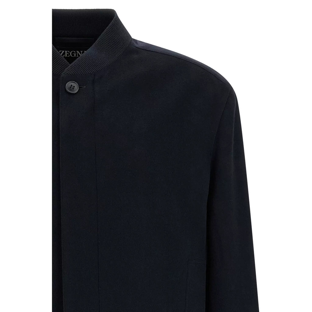 ZEGNA Men's Pilot Cashmere Jacket in Blue