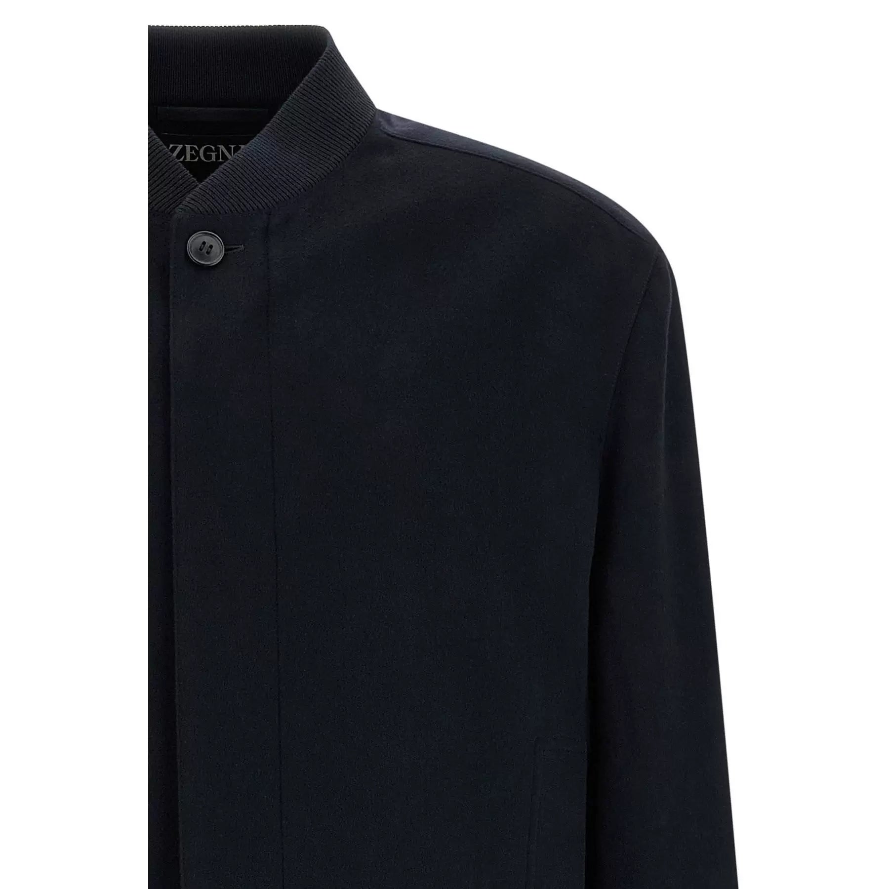 ZEGNA Men's Pilot Cashmere Jacket in Blue