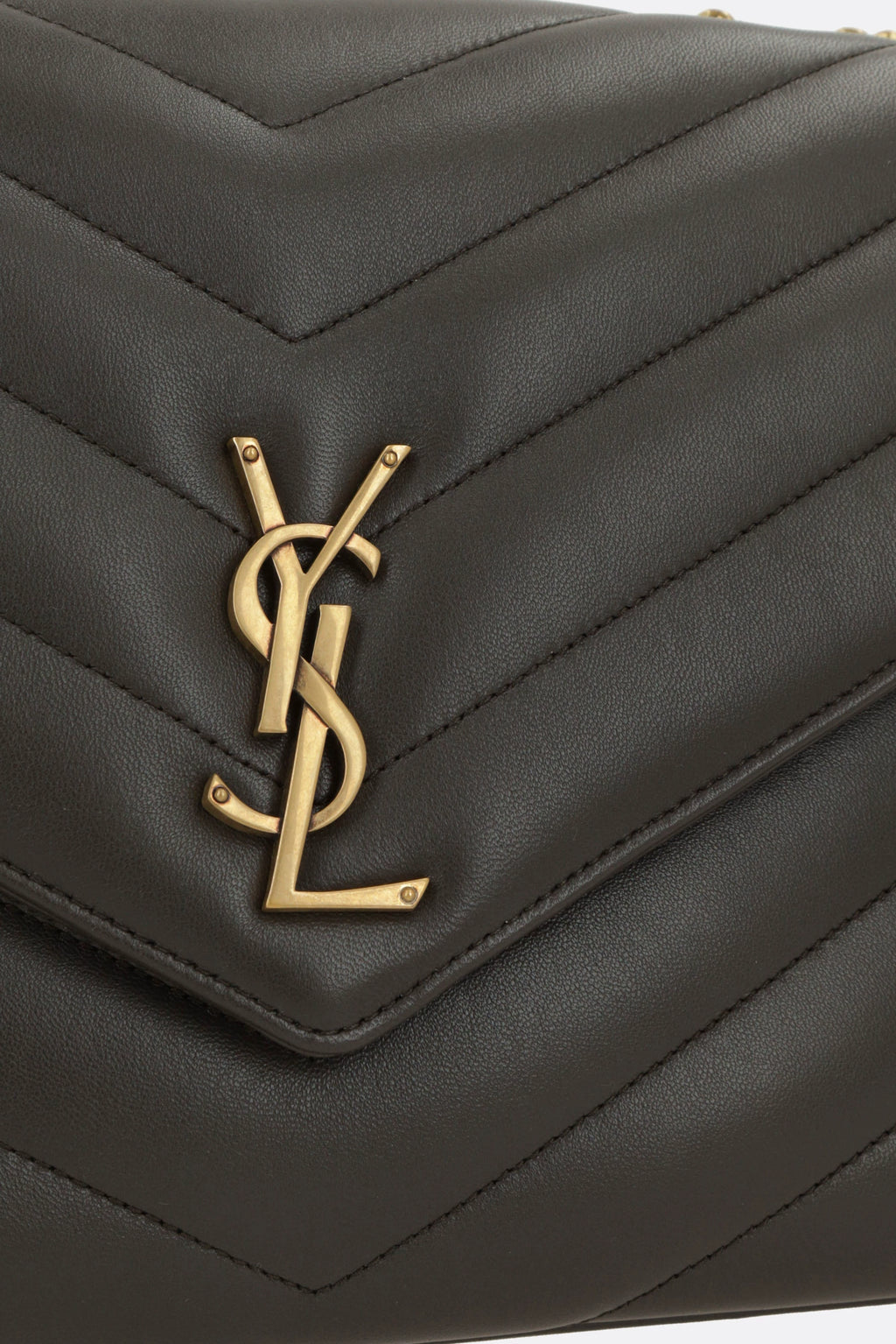 Saint Laurent Women's Saint Laurent YSL Loulou Large Bag in Grey