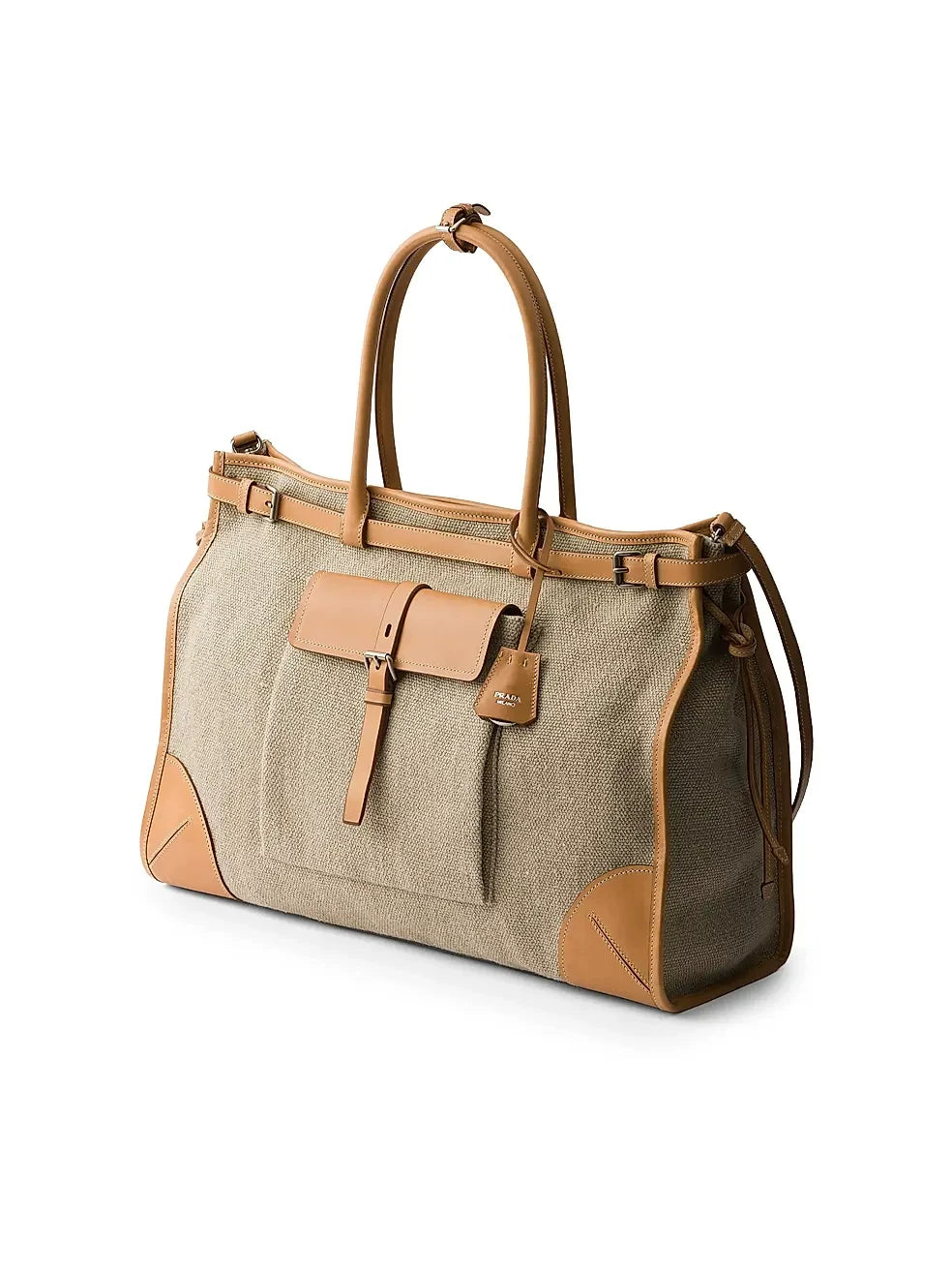 Prada Men's Bonnie Large Bag in Beige