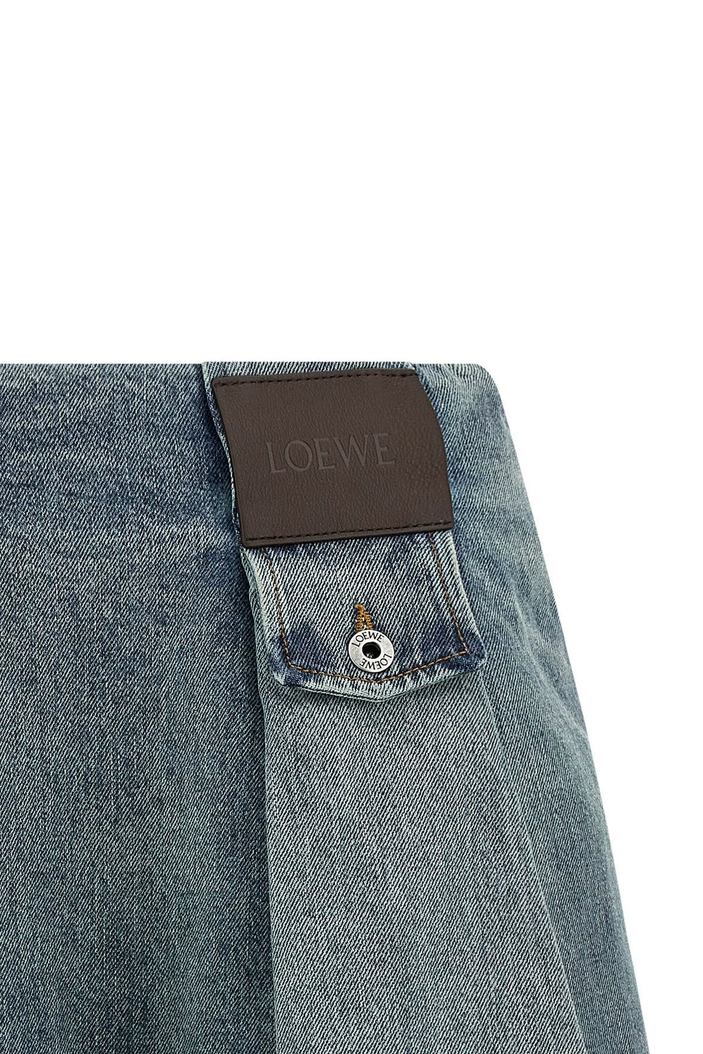 Loewe Logo Skirt in Blue