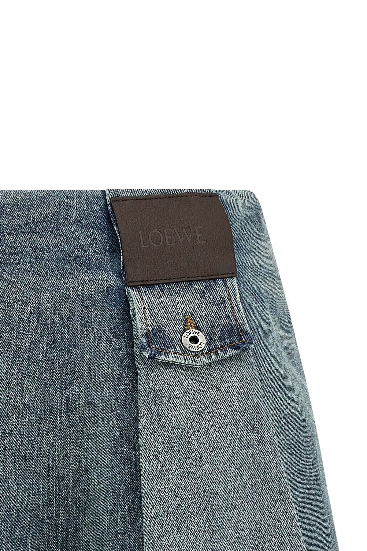 Loewe Logo Skirt in Blue