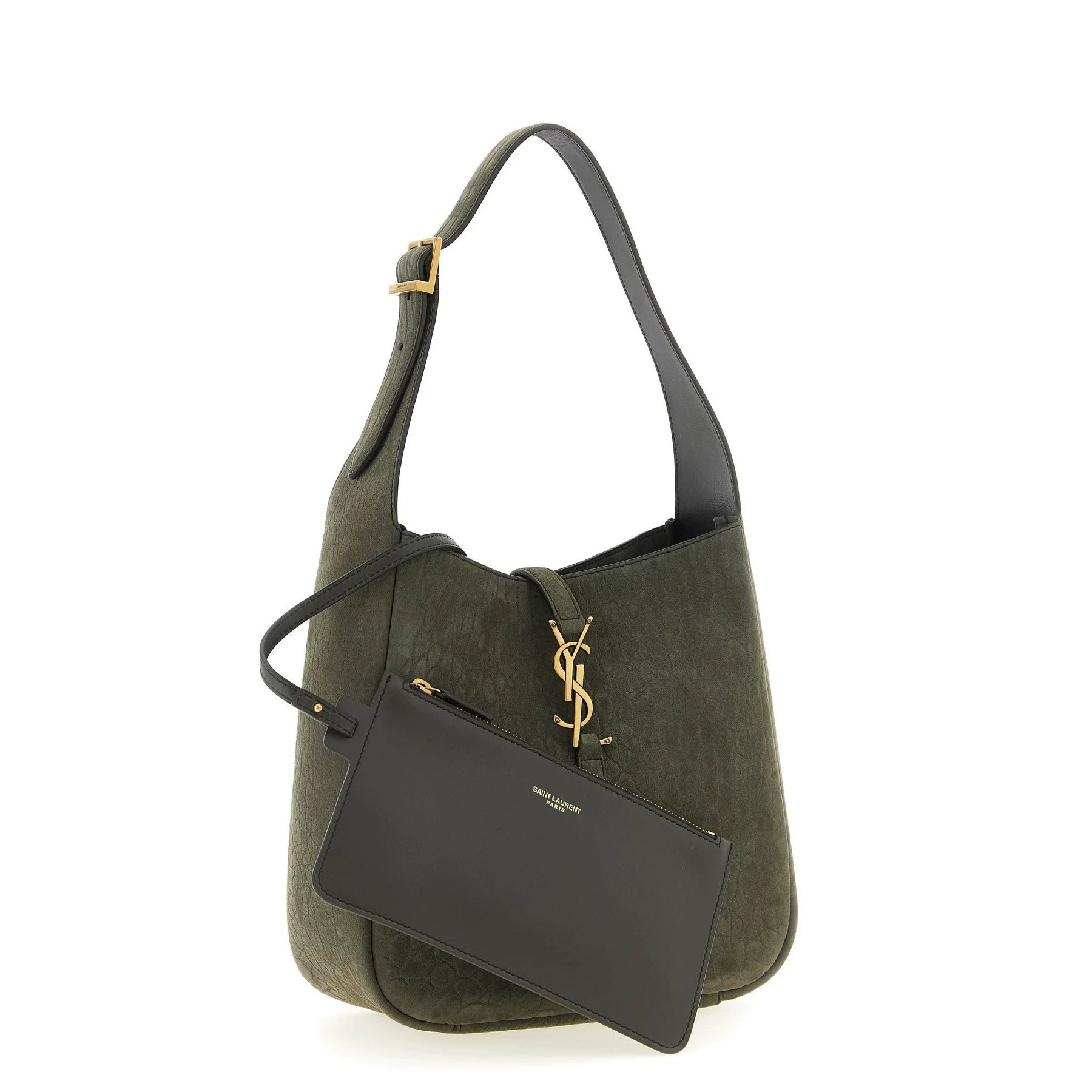 Saint Laurent YSL Le 5a7 Small Bag in Grey