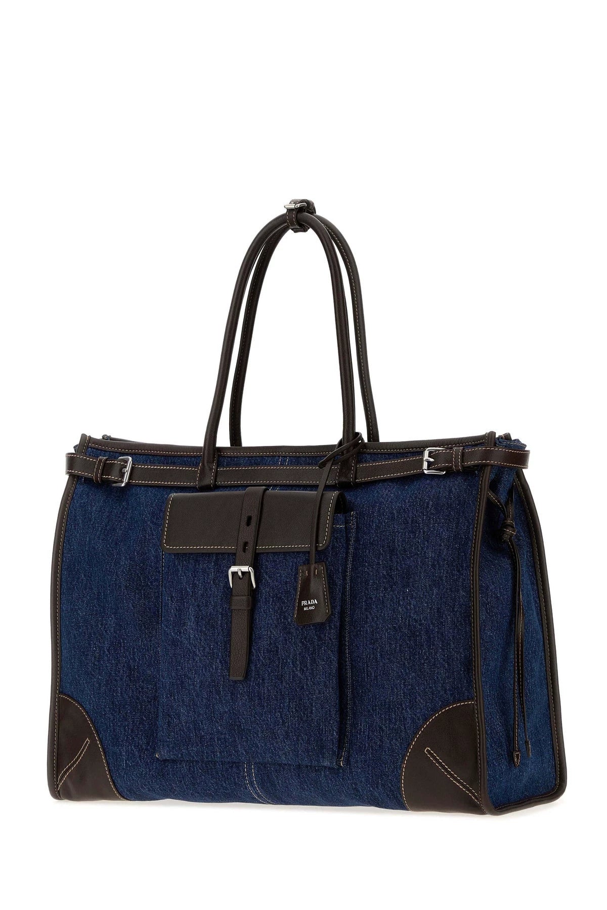 Prada Men's Bonnie Large Bag in Blue