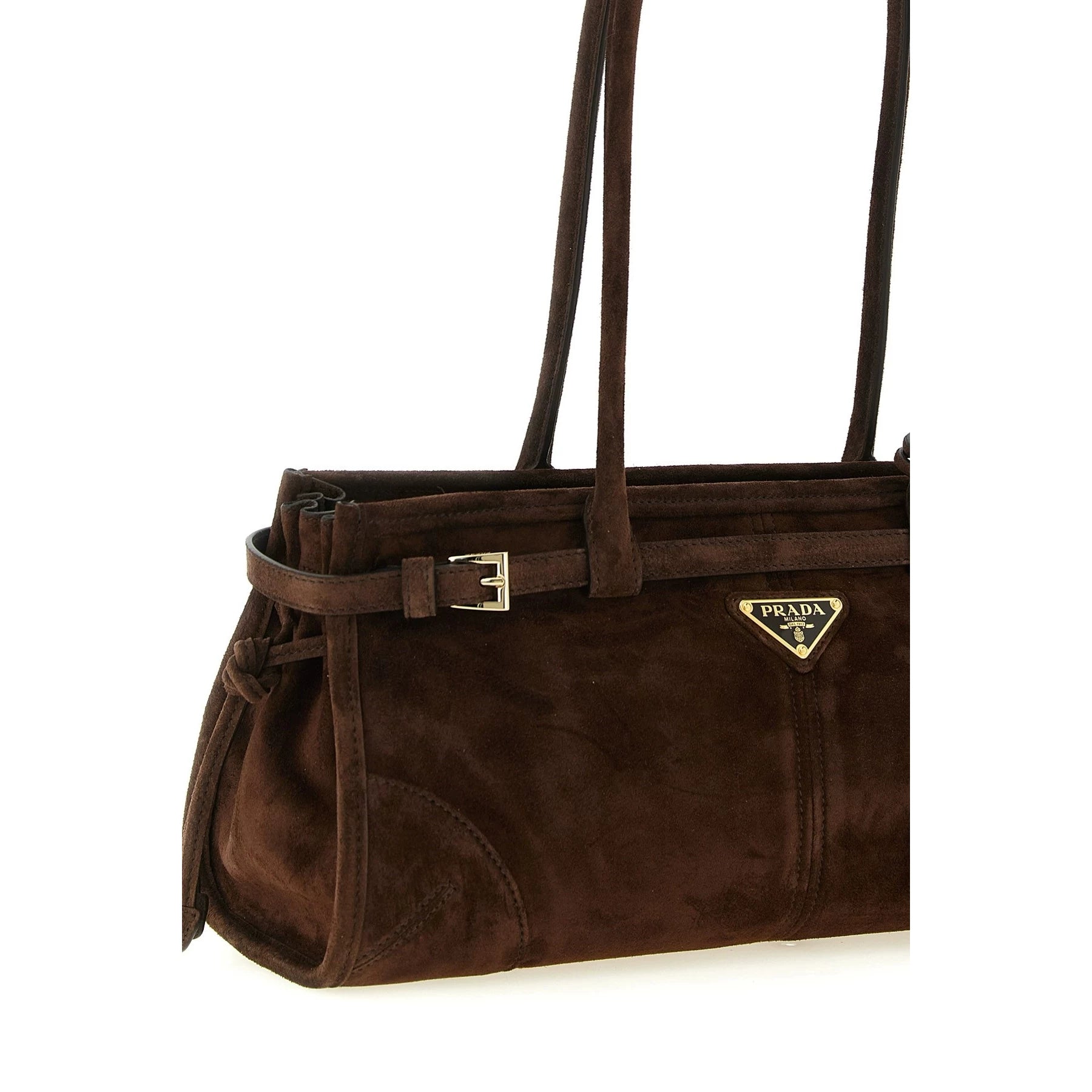 Prada Women's Bonnie Medium Handbag in Brown
