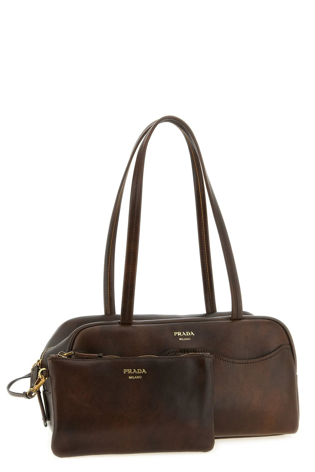 Prada Women's Carry Large Handbag in Brown