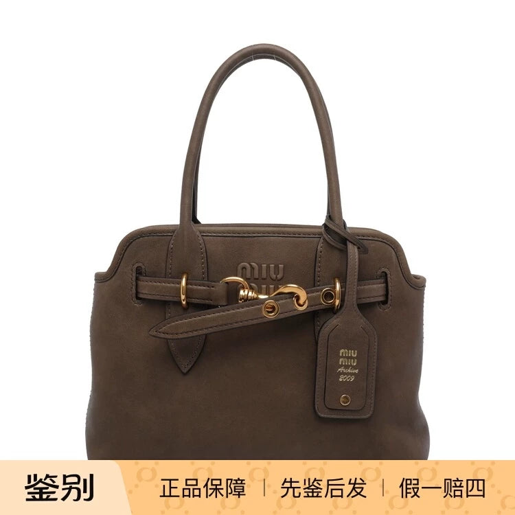 Miu Miu Women's Aventure Bag in Dark Brown
