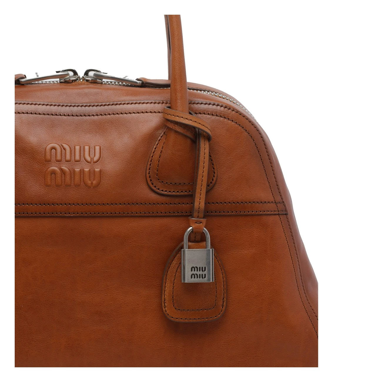 Miu Miu Women's Vivant Shoulder Bag in Beige
