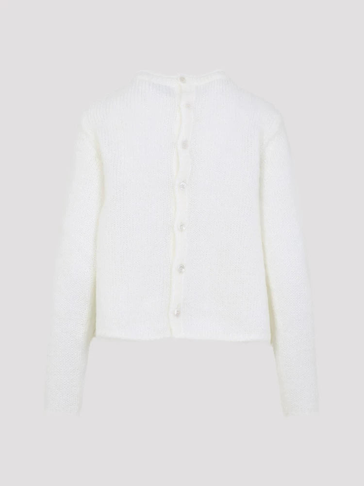 Loewe Women's Anagram Cardigan in White