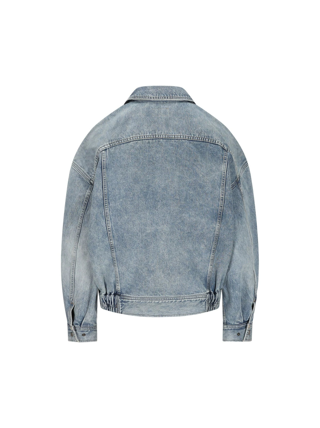 Saint Laurent Women's YSL Extra Large Coat in Blue