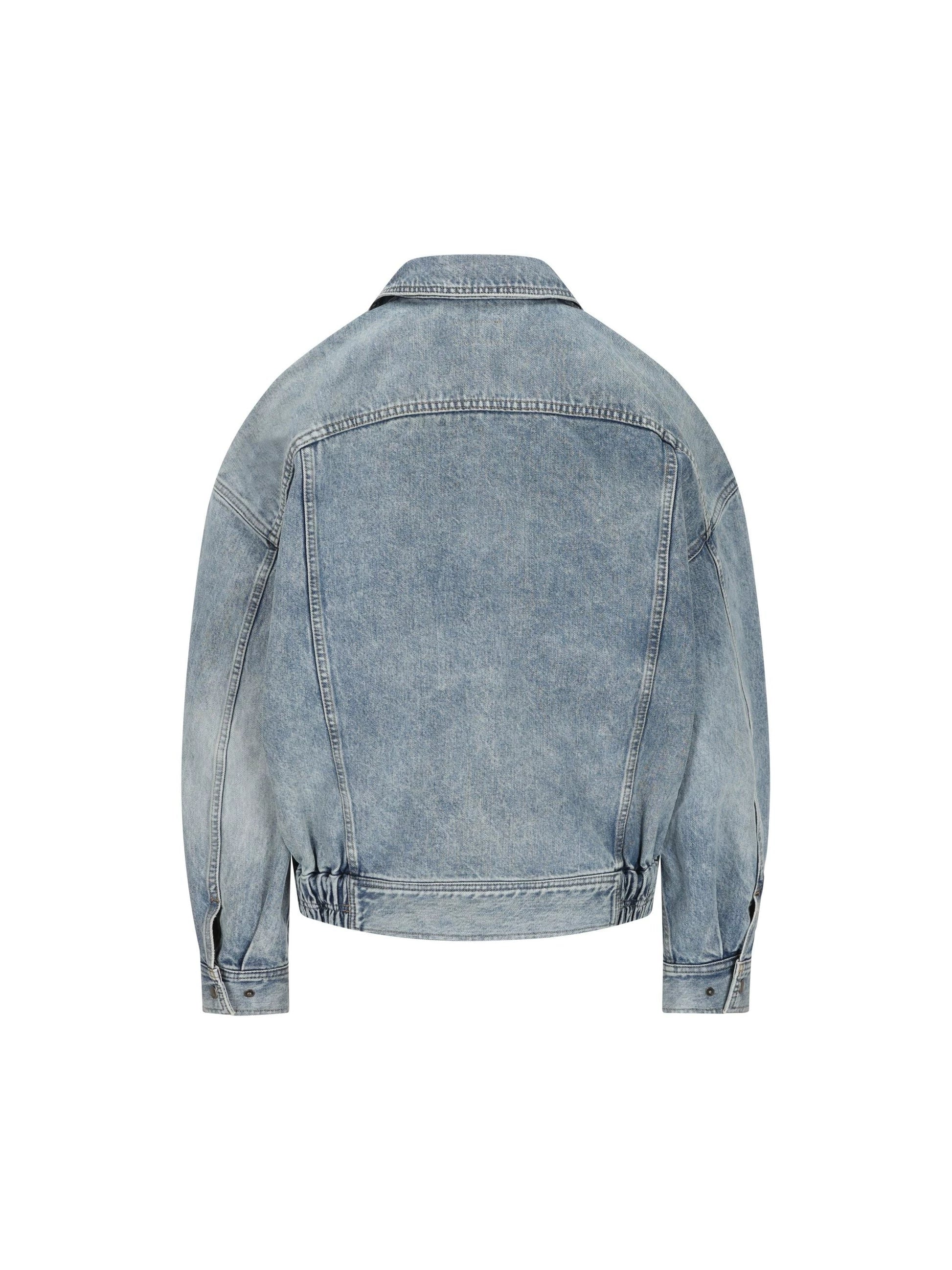 Saint Laurent Women's YSL Extra Large Coat in Blue