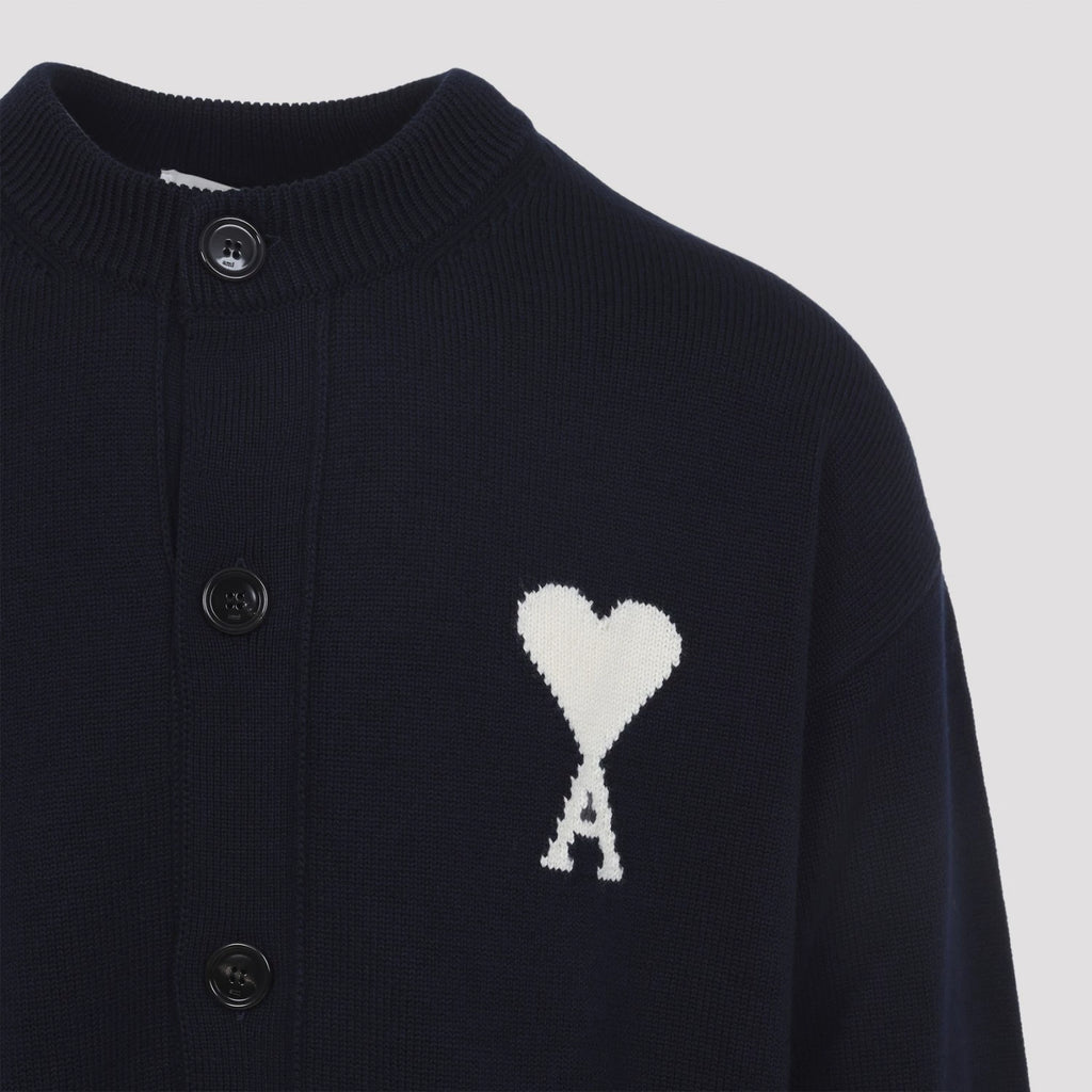 Ami Paris Cardigan in Blue