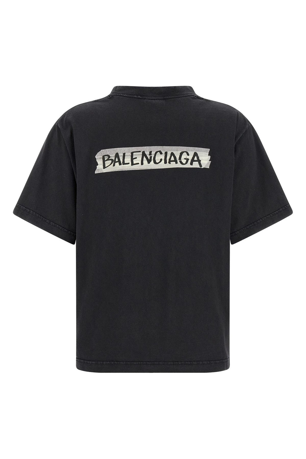 Balenciaga Women's Logo T-Shirt in Black