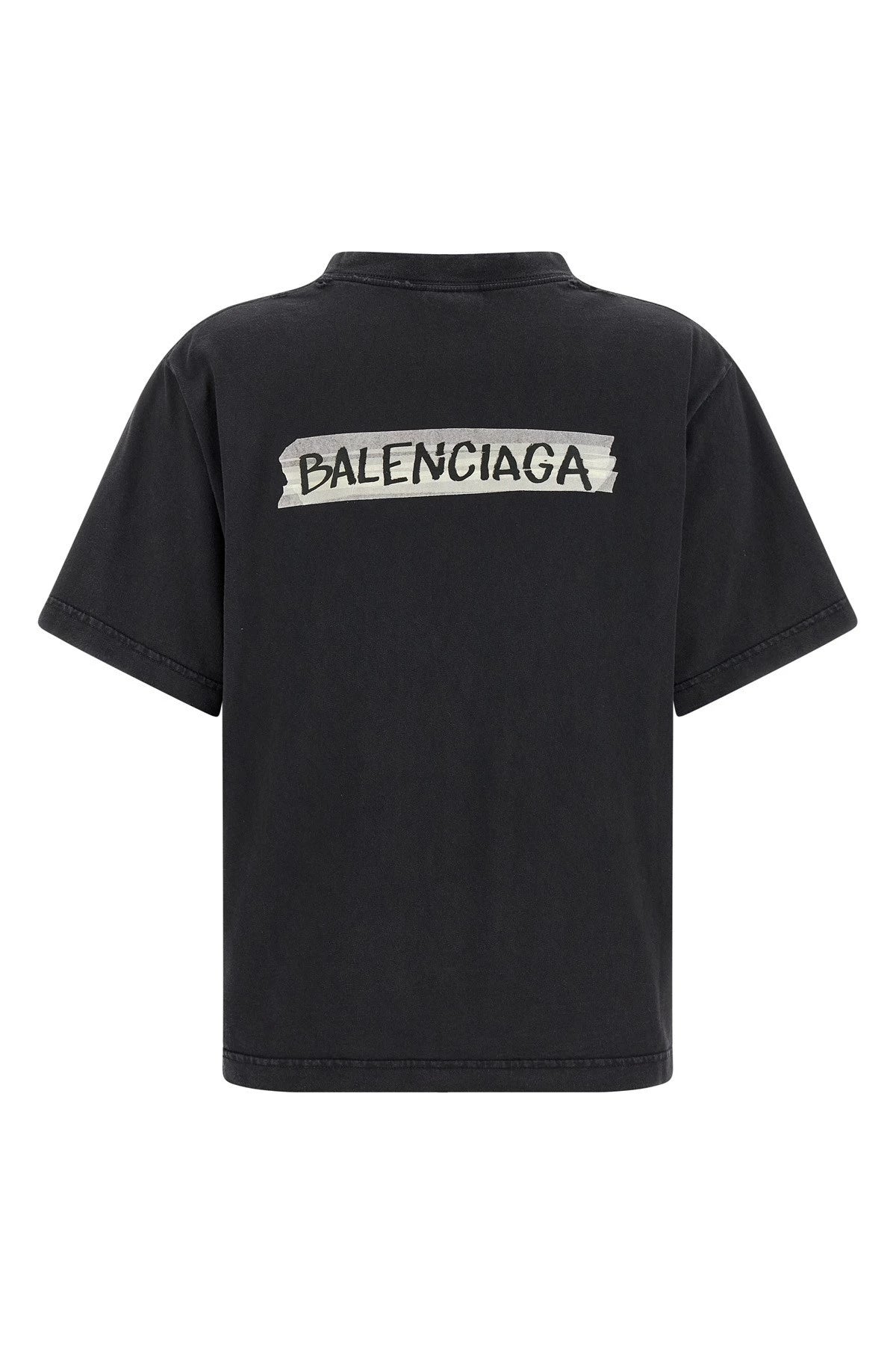 Balenciaga Women's Logo T-Shirt in Black