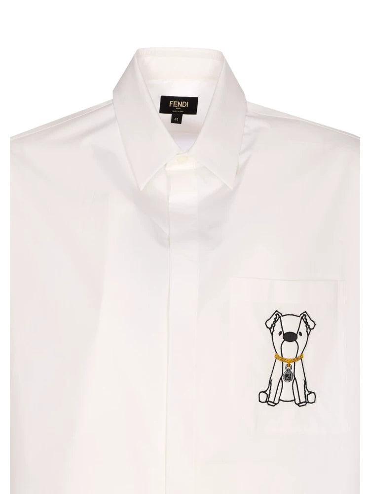 Fendi Men's Ito Shirt in White