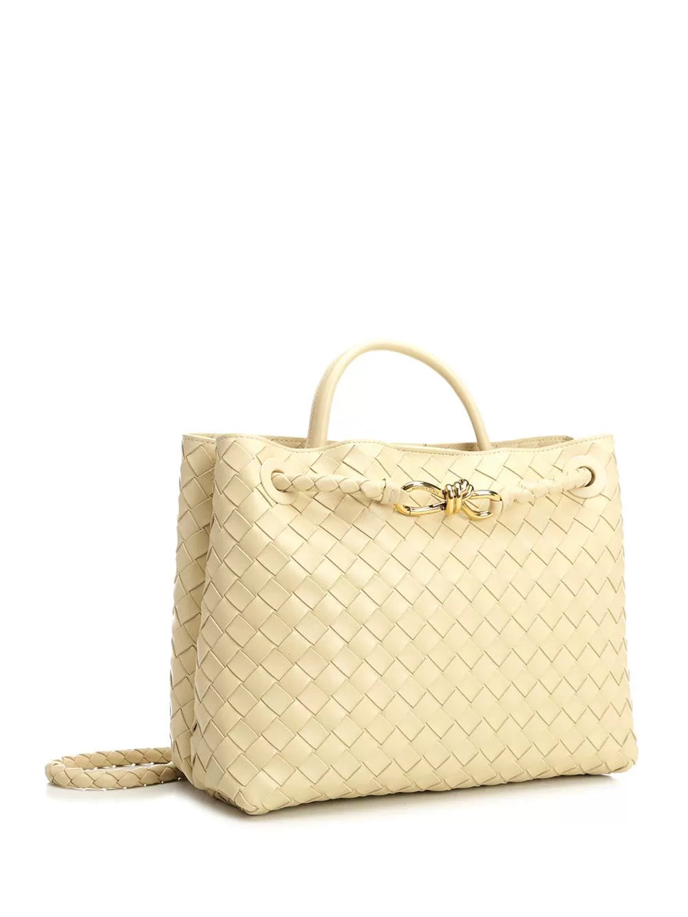 Bottega Veneta Women's Andiamo Medium Handbag in White