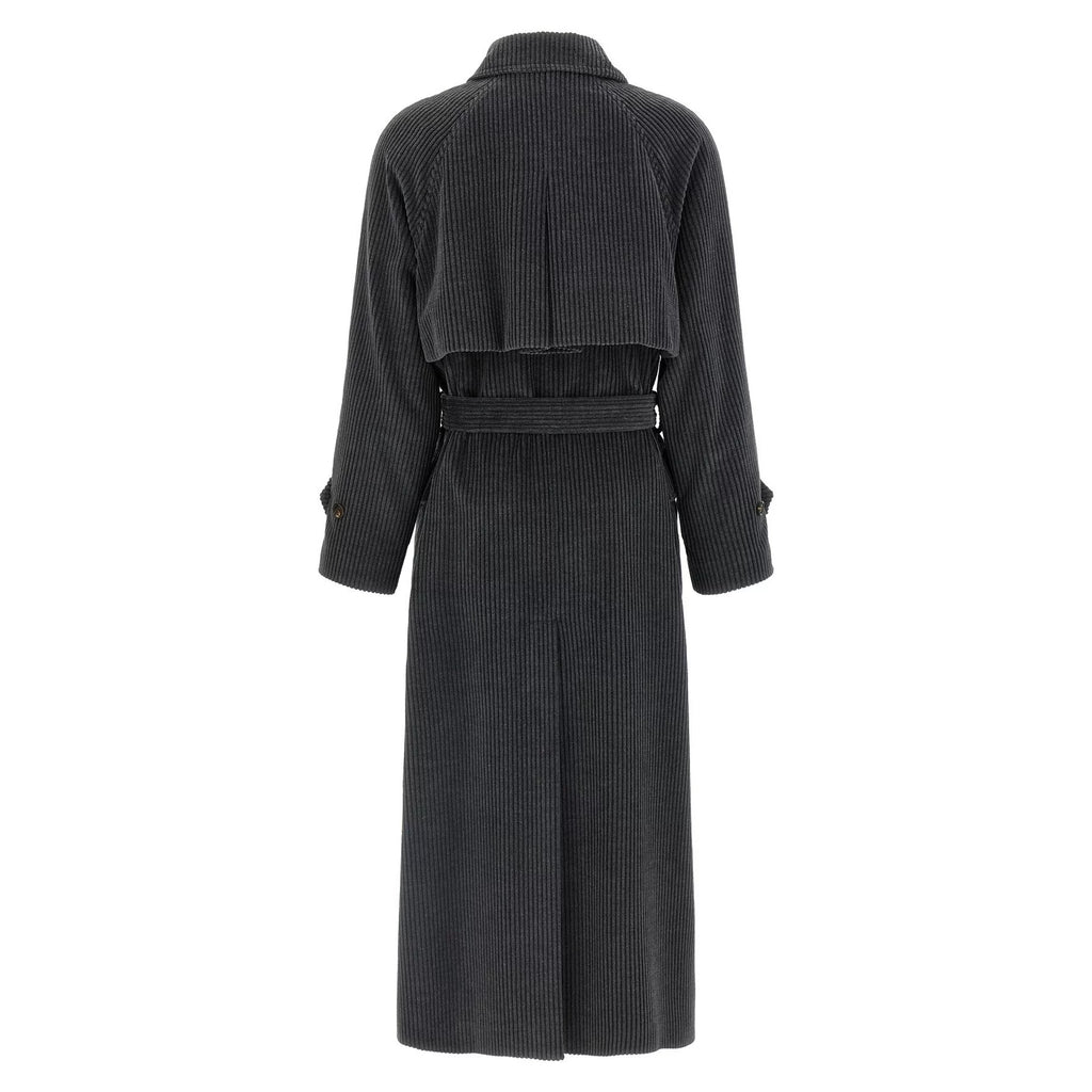 Brunello Cucinelli Women's Trench Coat in Grey
