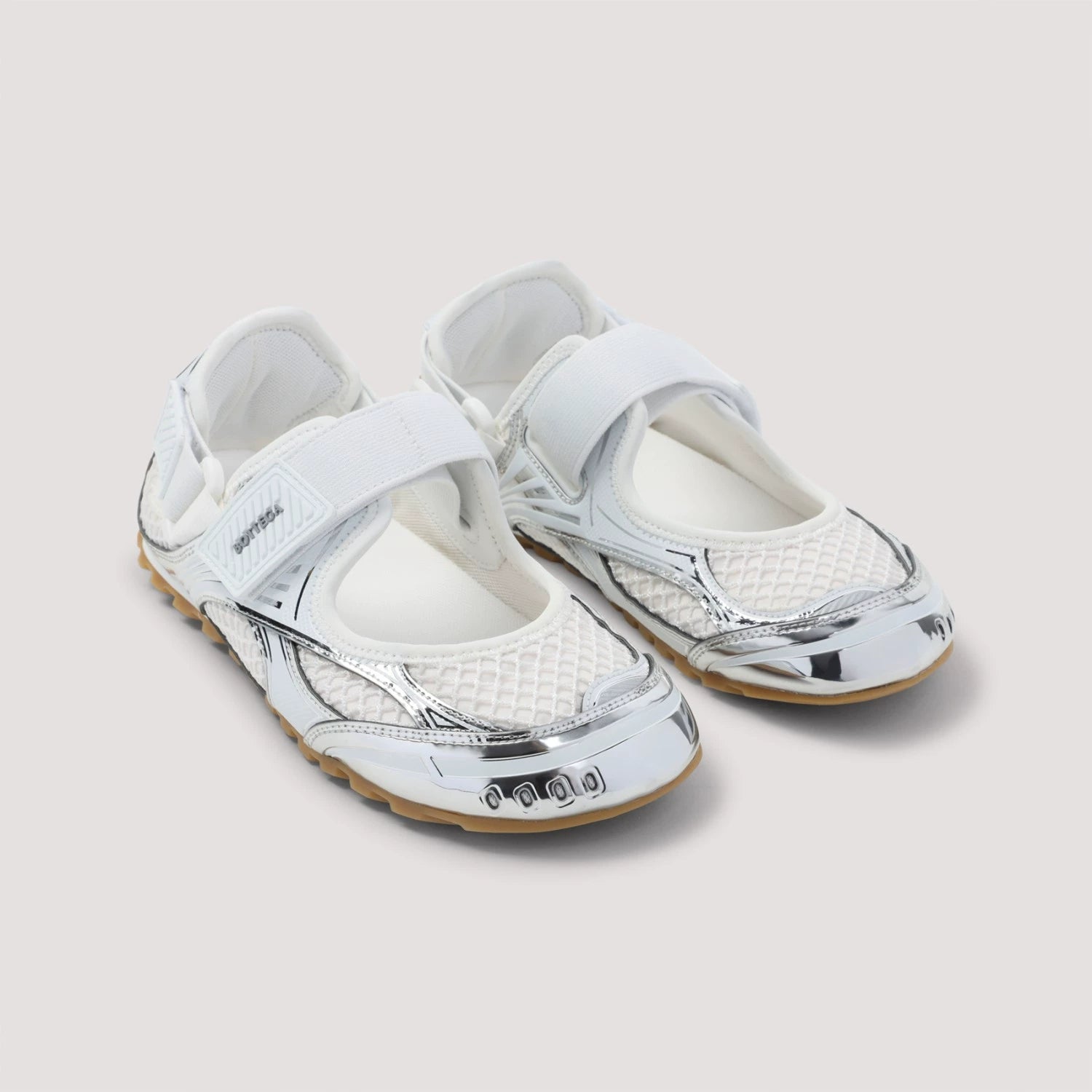 Bottega Veneta Women's Orbit Bv Sneakers in Silver