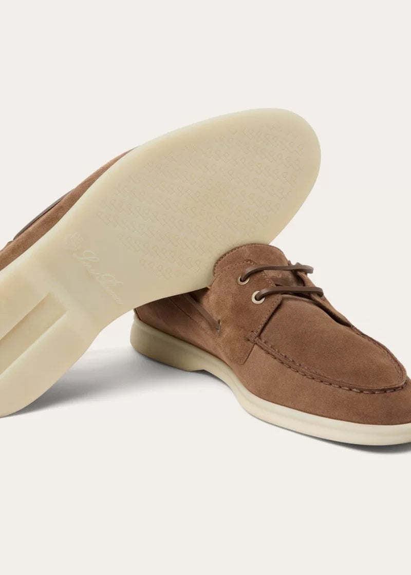 Loro Piana Men's Sea Sail Loafers in Brown