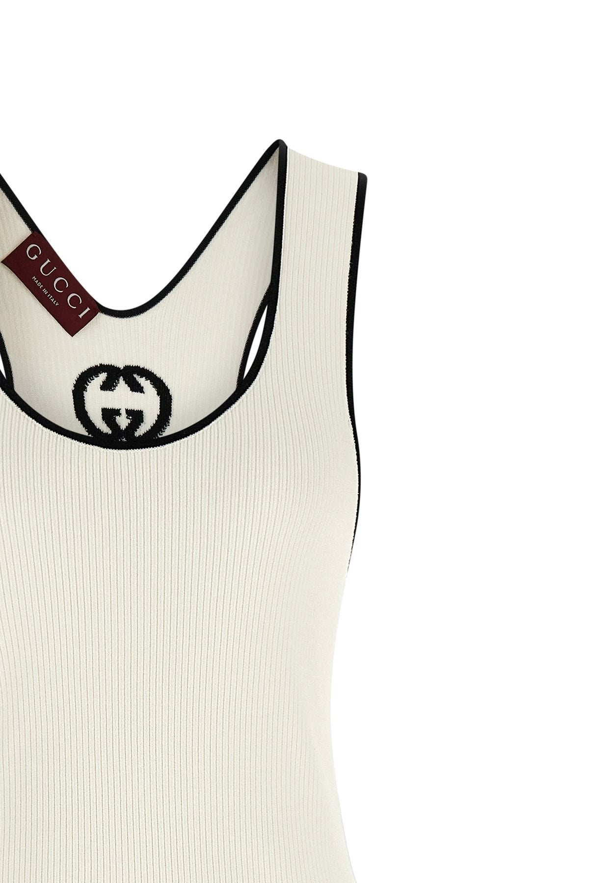 Gucci Logo Dress in White