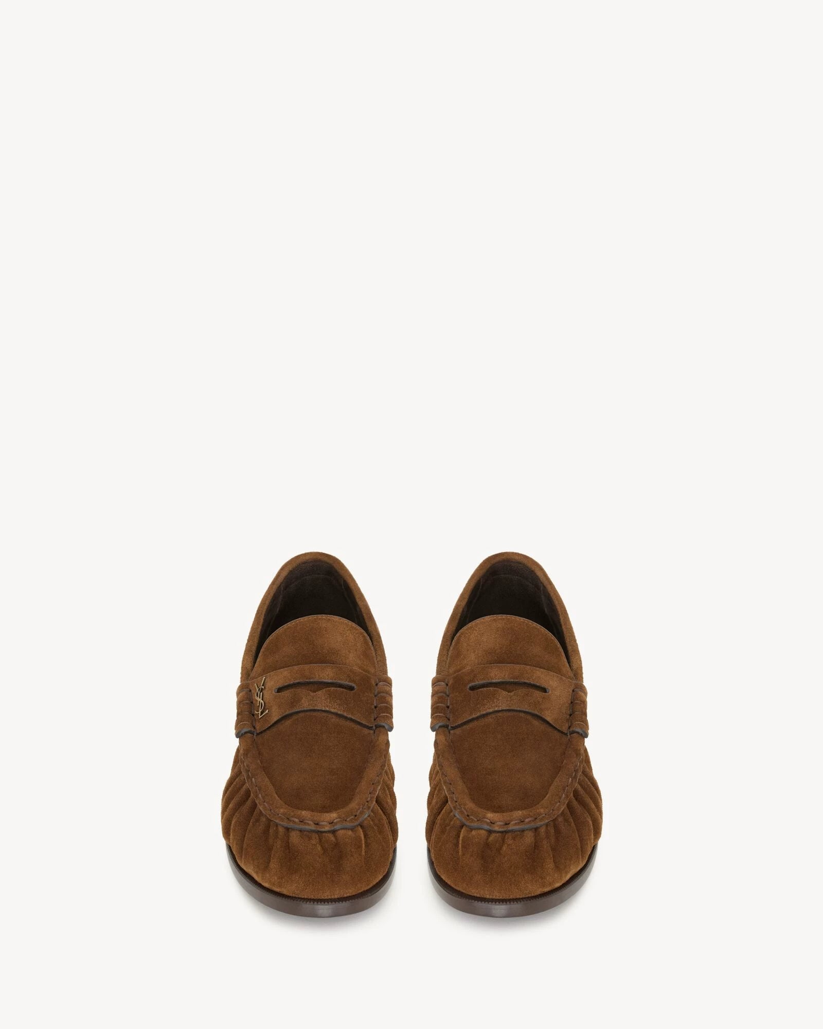 Ysl Women's Saint Laurent Loafers in Brown