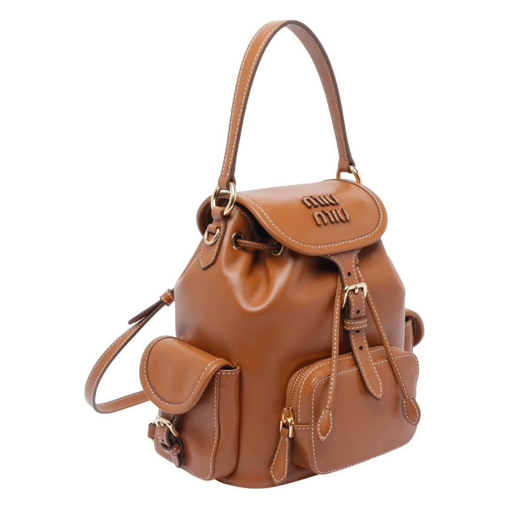 Miu Miu Women's Mini Backpack in Brown