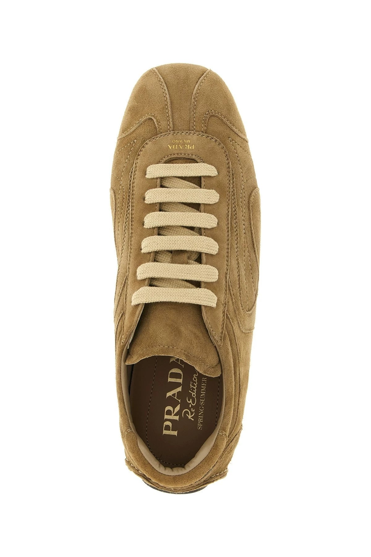 Prada Men's Montecarlo Sneakers in Brown