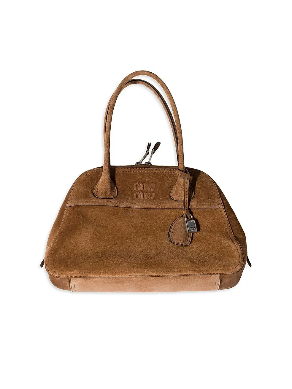 Miu Miu Women's Vivant Shoulder Bag in Brown