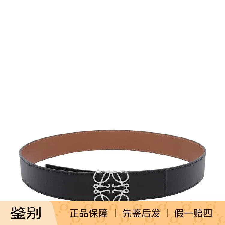 Loewe Men's Anagram Belt in Brown