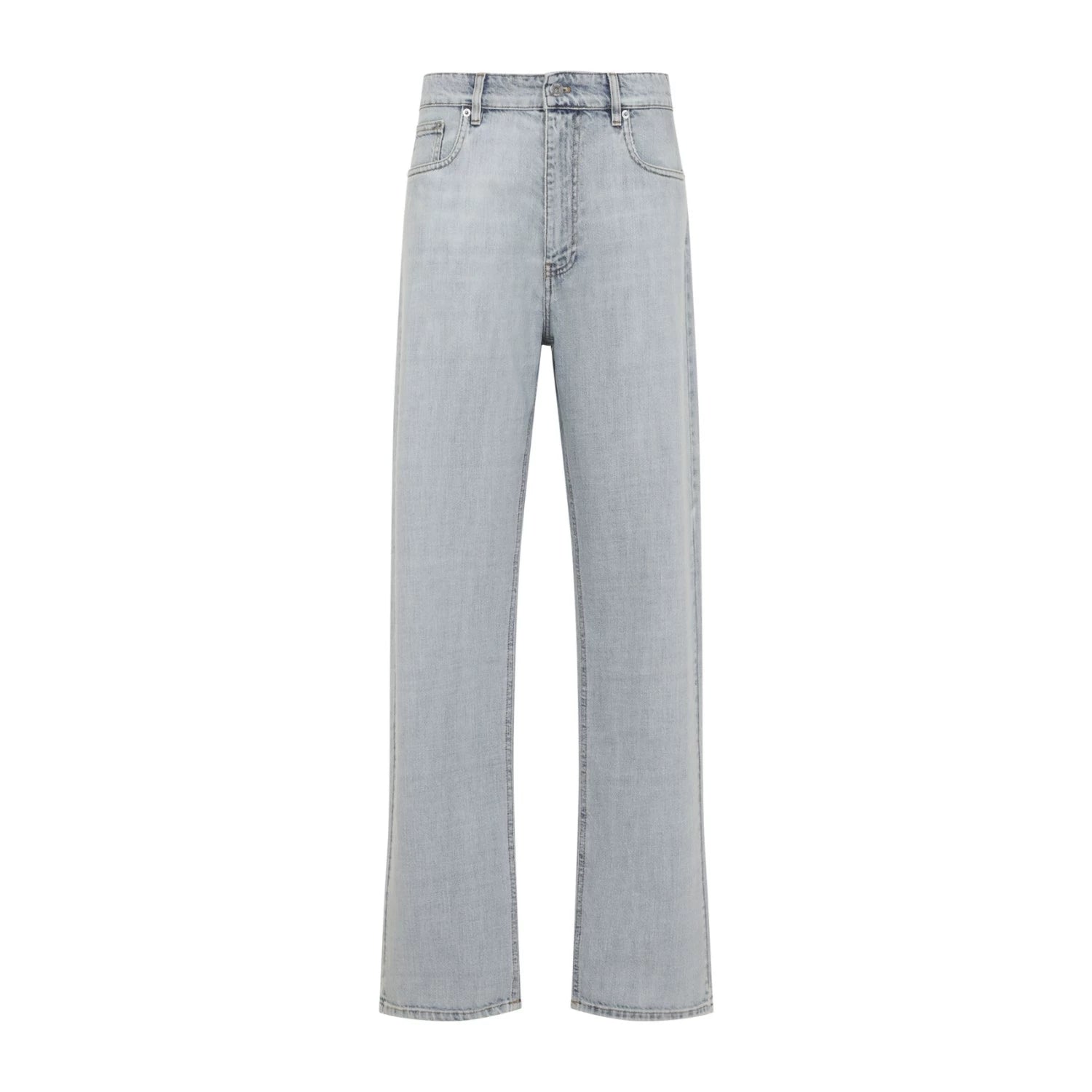 Miu Miu Women's Logo Jeans in Light Blue