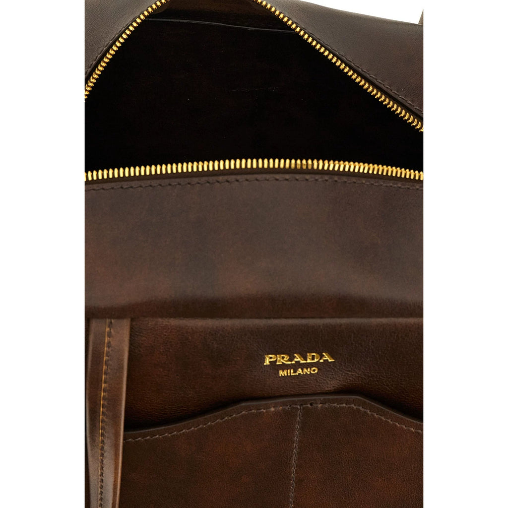Prada Women's Carry Large Handbag in Brown