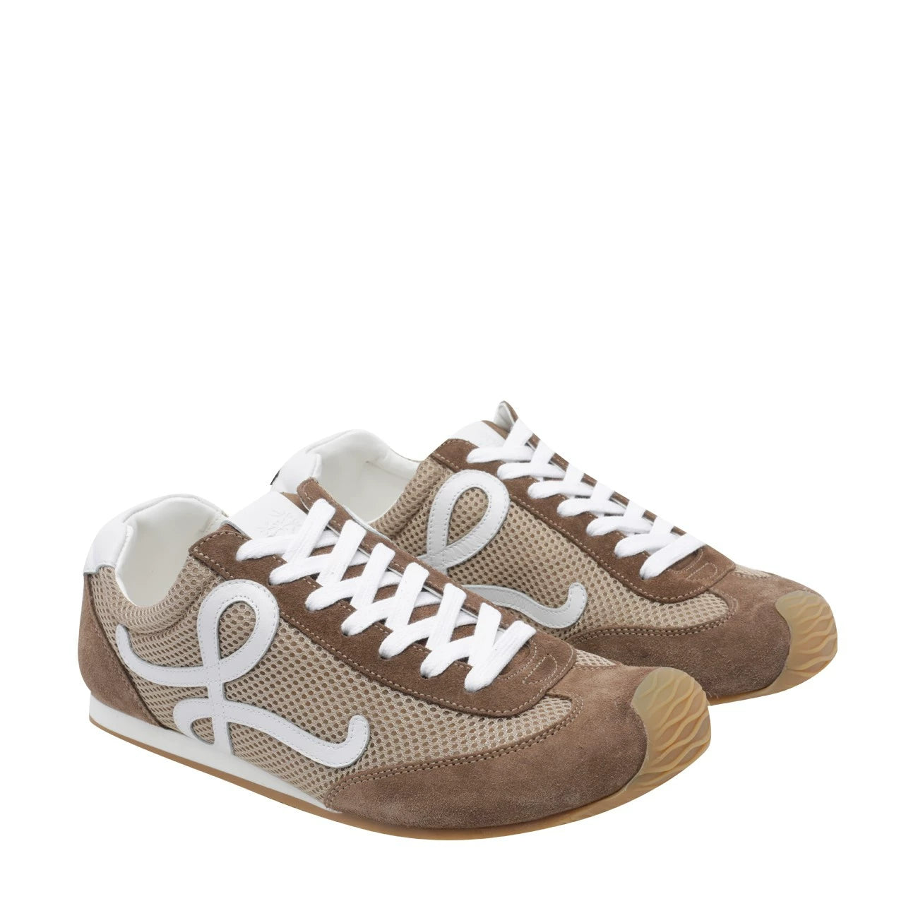 Loewe Men's Runner Sneakers in Beige