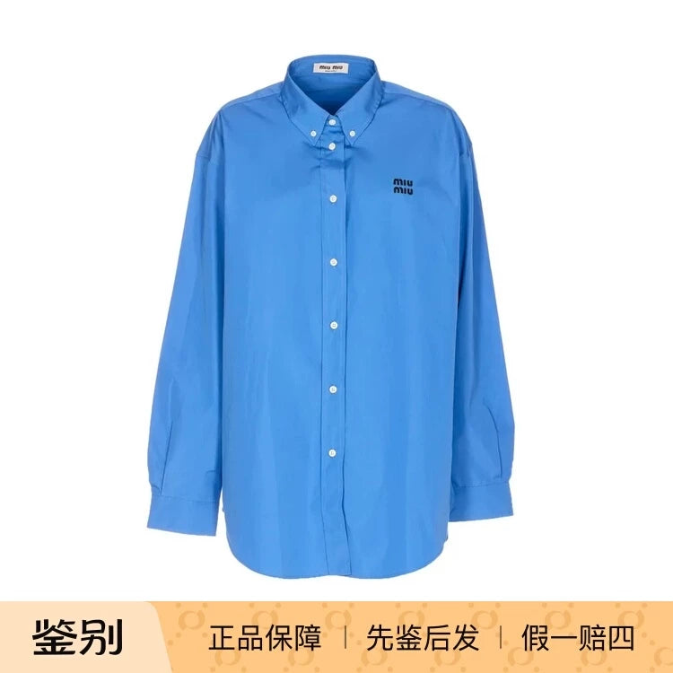 Miu Miu Women's Shirt in Blue