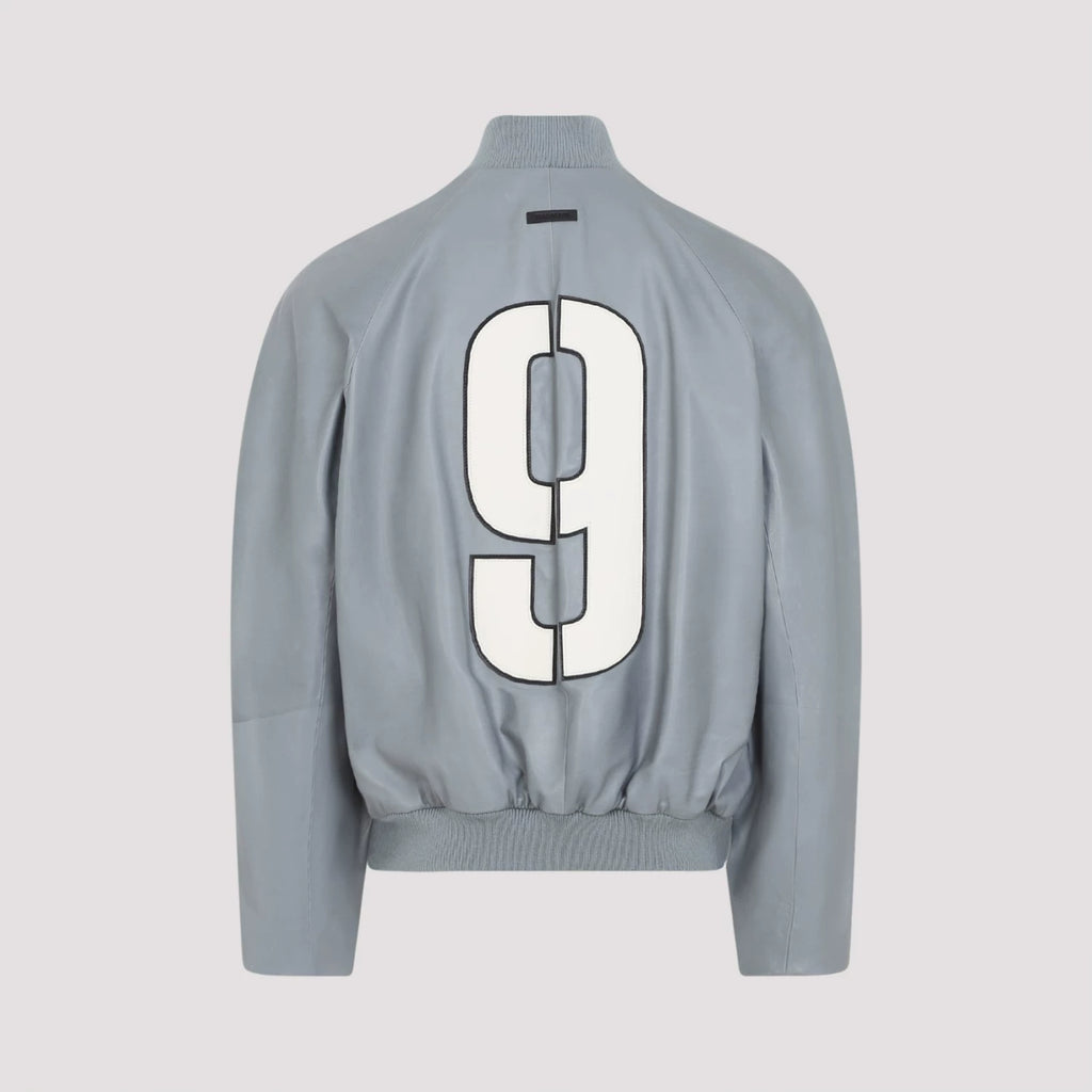 Fear of God Men's Leather Jacket in Grey