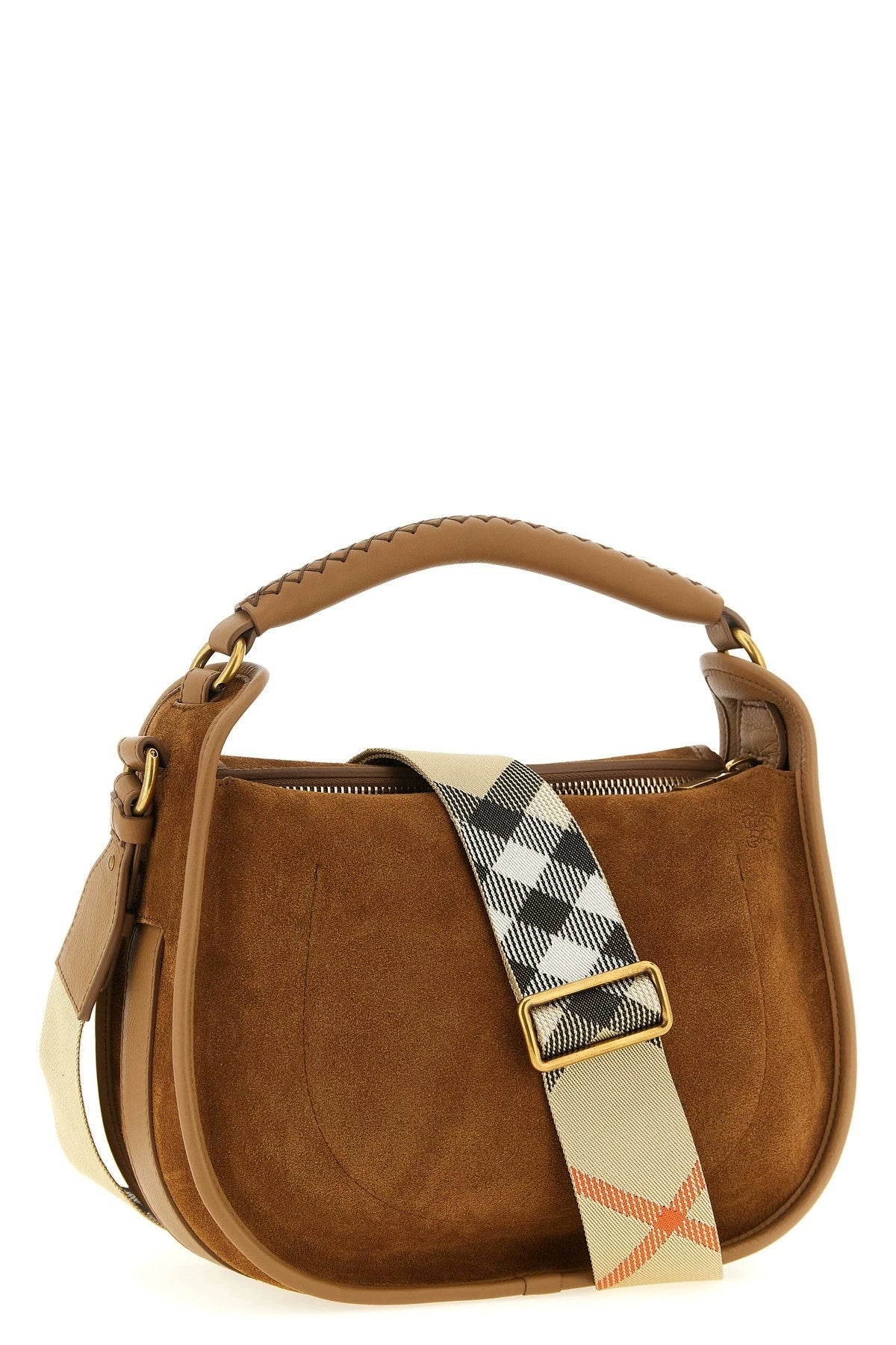 Burberry Women's B Clip Shoulder Bag in Brown